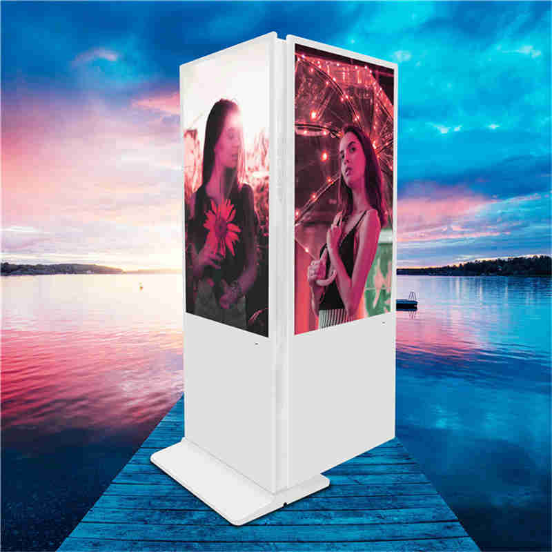 43 inch Etaj Upstanding Double Sided Digital Sigage kiosk Advertising Player Billboard pentru mall, magazin cu lanț și lobby bancar
